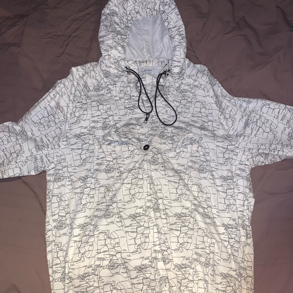 Zara windbreaker hoodie